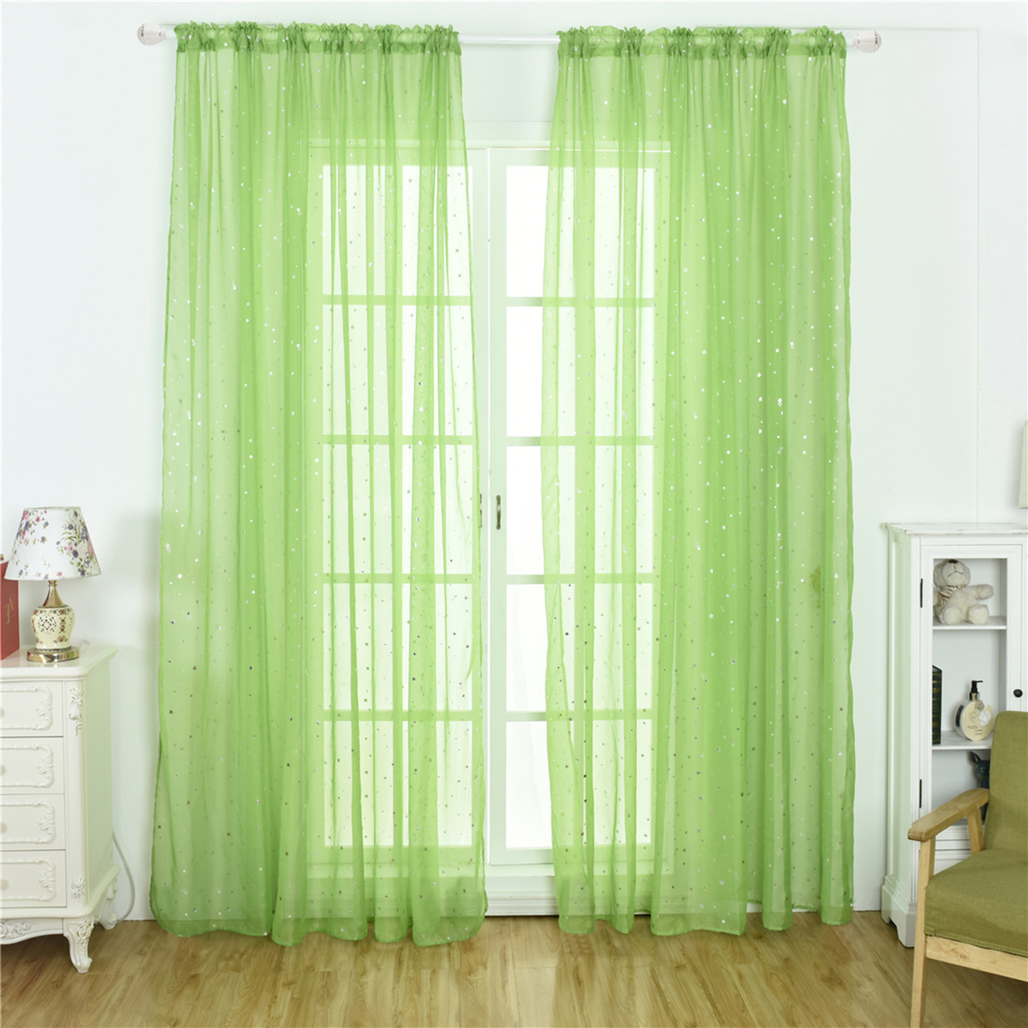 Pure Color Single Plain Tulle Voile Net Curtain Sheer Panels Slot Curtains Top Pure Color Single Plain Tulle Voile Net Curtain Sheer Panels Slot Curtains Top